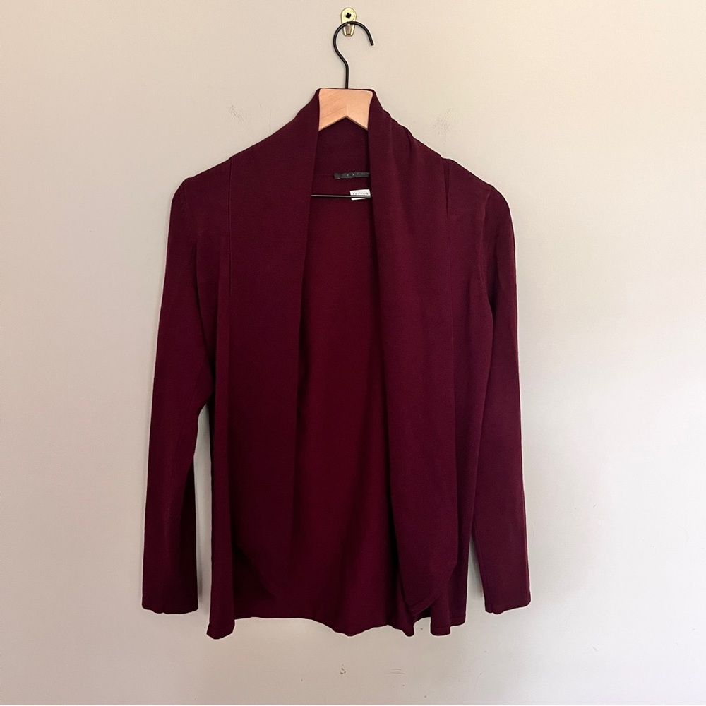 Cyrus Burgundy Open Cardigan